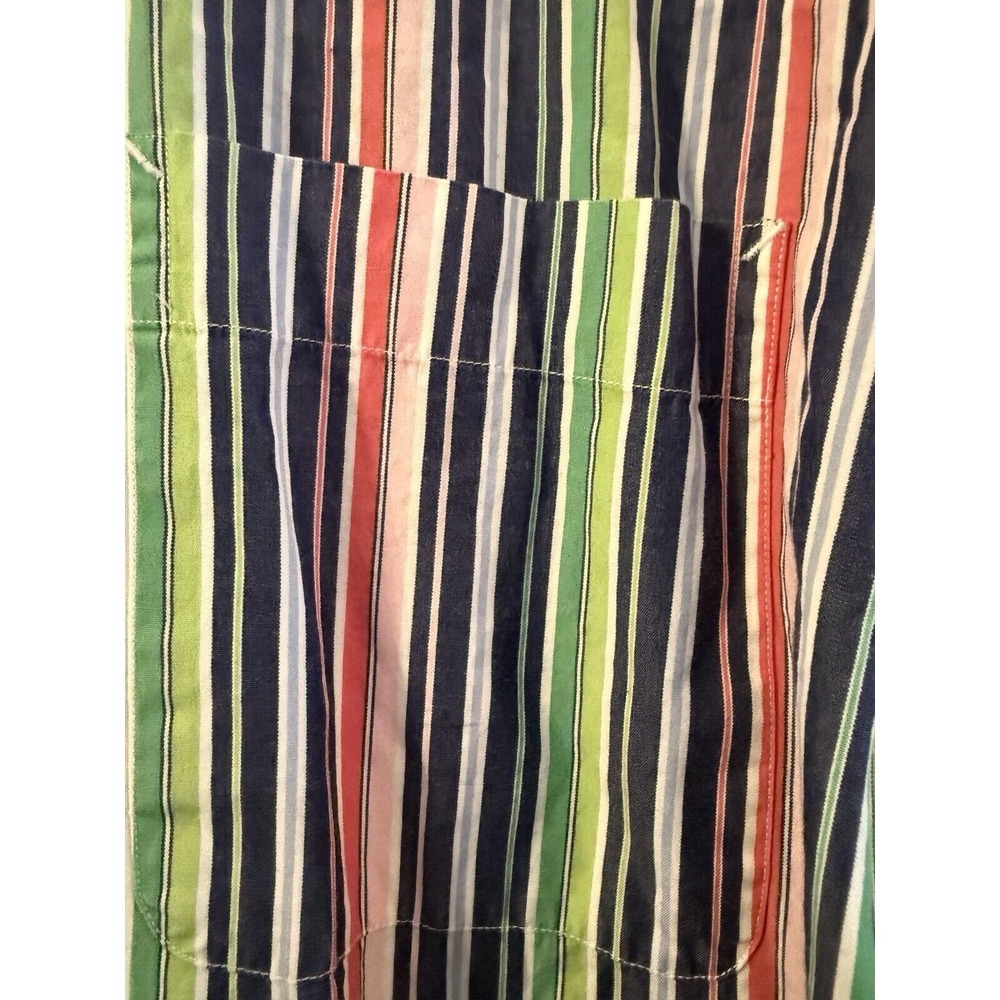 Tommay Hilfiger 2 Button Collar Band Stripe XL 17 34/35 Bright Casual 90s Y2K - Picture 2 of 4
